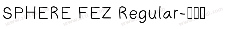 SPHERE FEZ Regular字体转换